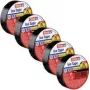 Cinta aislante - set Iso Tape 15 mm x 10 m 5 rollos negro (56192-00502-23)