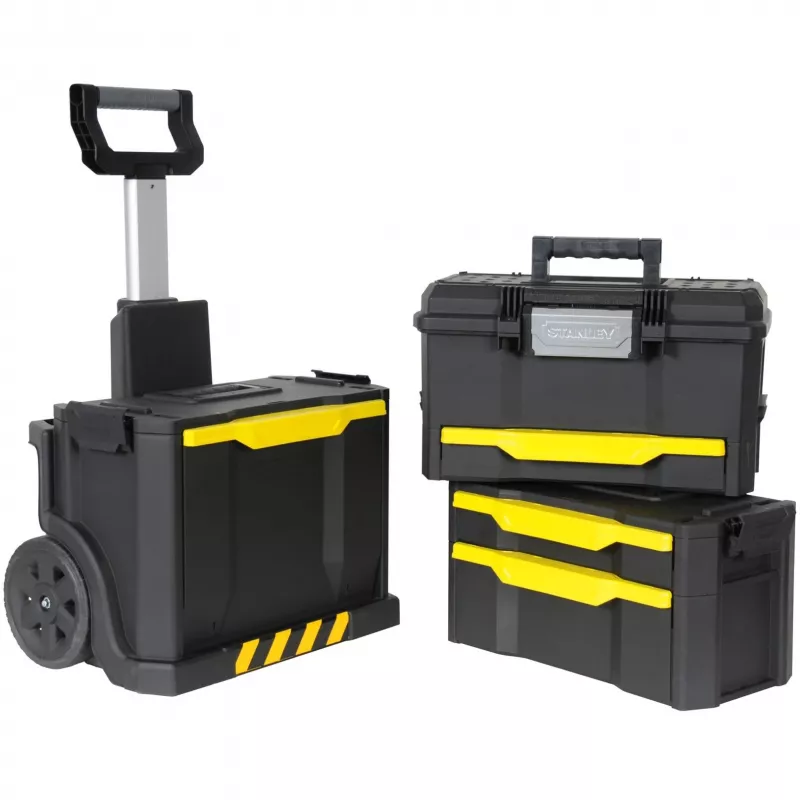 CAJA DE HERRAMIENTAS MÓVIL STANLEY - 3 SEGMENTOS