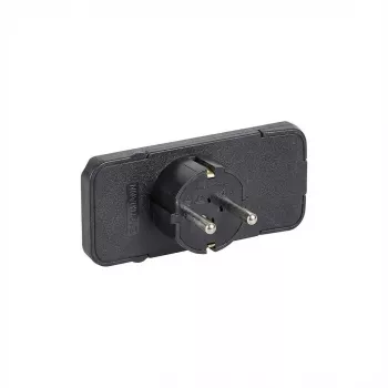 Conector de red eléctrica Bachmann 911.170 negro 2P+E
