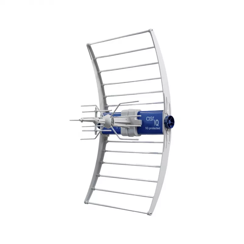 Antena de TV DVB‑T/T2 ASR IQ 5G 700 PROTECTED 2023 con fuente de alimentación ZZA‑7 de Telkom Telmor
