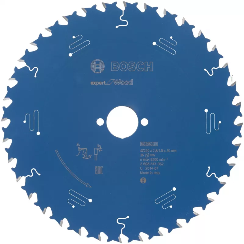 Hoja de sierra circular Bosch 2 608 644 062 23 cm taladro 3 cm 8300 rpm