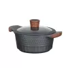 Menaje de cocina Resto Kitchenware Capella 2,6 L redondo negro madera