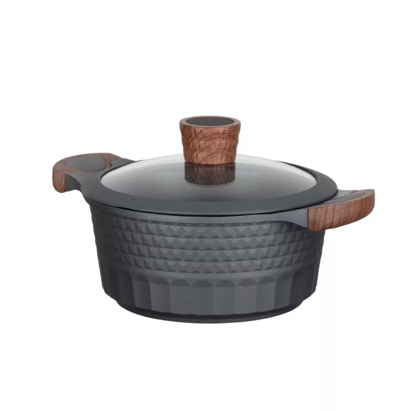 Menaje de cocina Resto Kitchenware Capella 2,6 L redondo negro madera