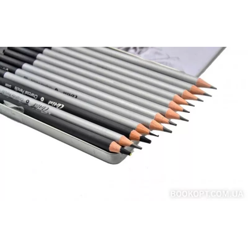 Set de dibujo Colorino 80118PTR – 12 lápices de boceto y accesorios