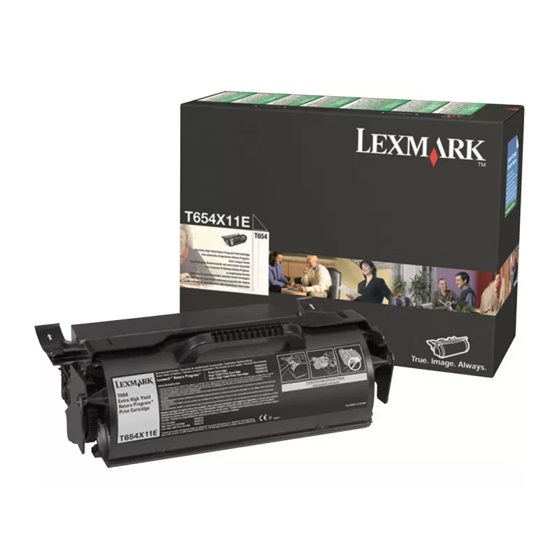 Lexmark T654X11E Cartucho de tóner, negro, 36000 páginas