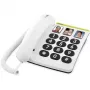 Doro PhoneEasy 331ph teléfono con cable, blanco