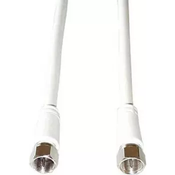 Cable coaxial e+p FA 15 1,5 m Conector macho F Blanco