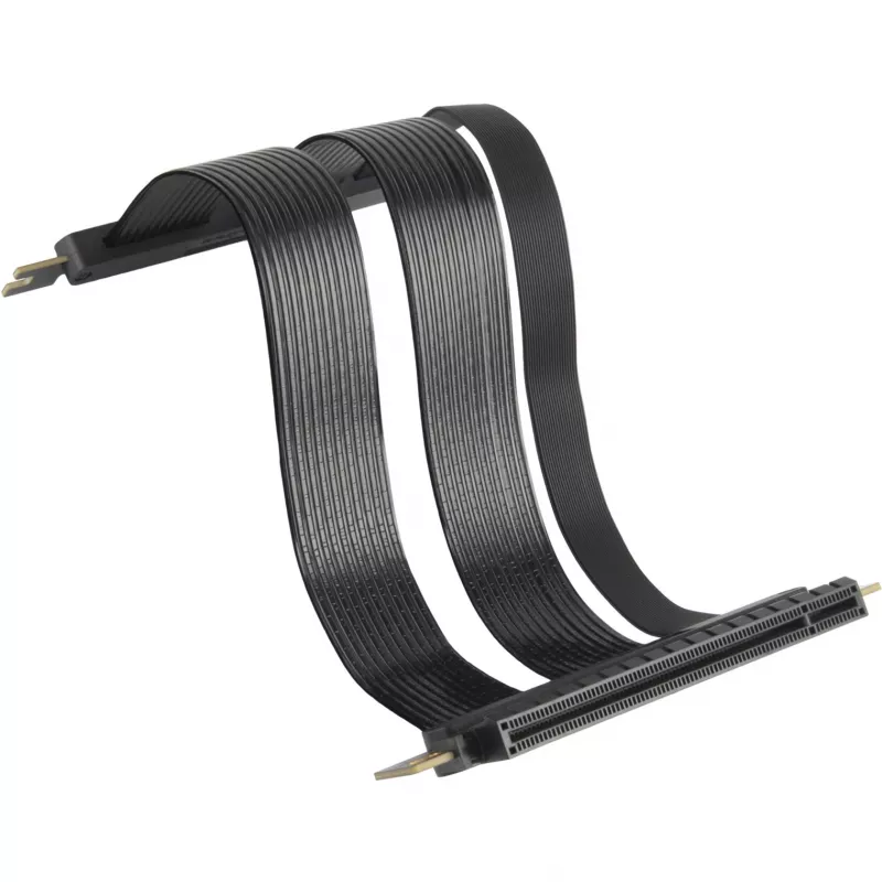 Cable riser SilverStone SST-RC05-220 PCIe 4.0 x16, 22 cm, negro