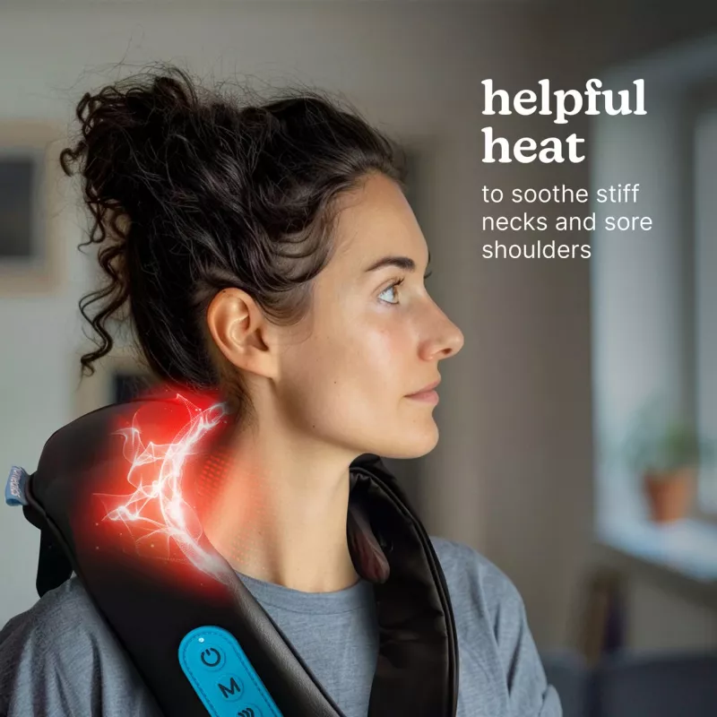 Masajeador de cuello HoMedics NMS-275H portátil con calor para cuello y hombros