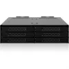 Icy Dock ToughArmor MB118VP-B - carcasa de almacenamiento - 6 x SSD U.2/U.3 NVMe, rack móvil para bahía de 5,25, con SlimSAS SFF-8654 8i - 2.5 (6.4 cm)