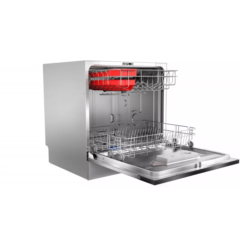 Lavavajillas integrable Toshiba DW-08T2EE(S)-PL — 8 cubiertos, clase de eficiencia energética F, 49 dB, 55×59×50 mm