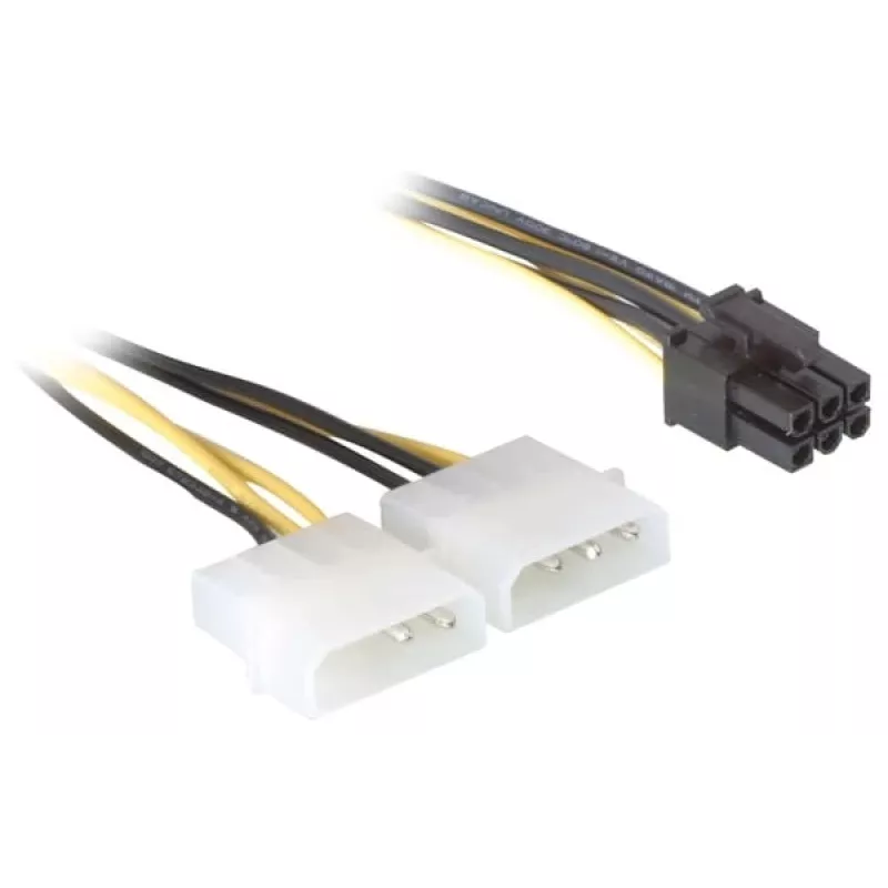 Cable de alimentación para tarjeta PCI Express DeLOCK 82315 0,15m