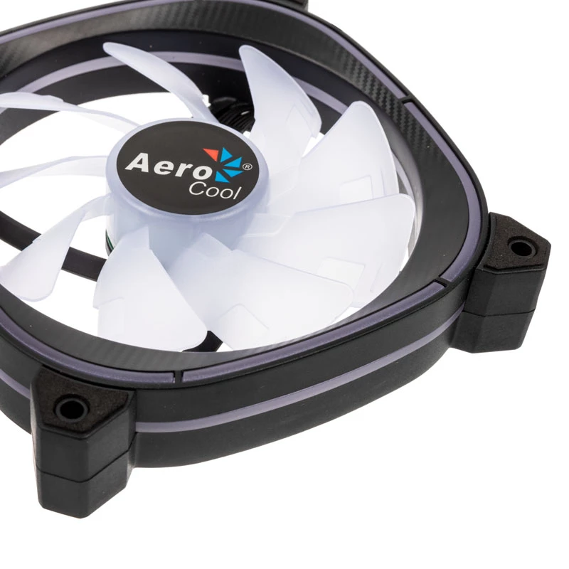 Ventilador de carcasa AEROCOOL Astro 12F ARGB LED de 120 mm — 120 mm, iluminación ARGB, conector de alimentación de 3 pines