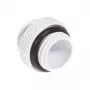 Adaptador Bitspower recto, G1/4 macho – G1/4 macho, blanco (BP-DWWP-C42)