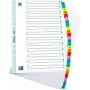 Fichero de mica ELBA, A-Z, 26 piezas, A4, 210 x 297 mm, pestañas de colores (596581-20)