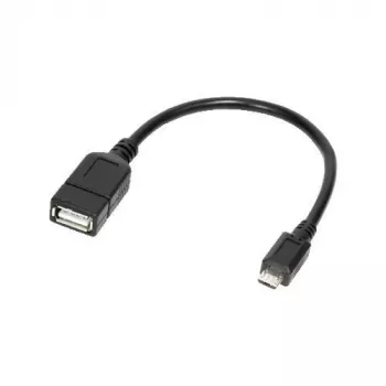 Logilink - Adaptador USB OTG para smartphones - USB Type-A (B) - Micro-USB Type-B (S) (USB 2.0) - 0,20 m - negro (AA0035)