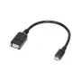 Logilink - Adaptador USB OTG para smartphones - USB Type-A (B) - Micro-USB Type-B (S) (USB 2.0) - 0,20 m - negro (AA0035)