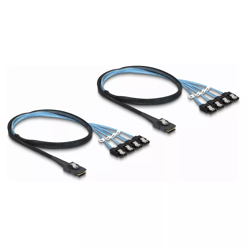 Convertidor DeLOCK M.2 2280 Key B+M macho a 8 x SATA