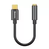 Adaptador de cable Baseus CATL54-01 Type-C a 3,5 mm, Negro
