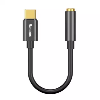 Adaptador de cable Baseus CATL54-01 Type-C a 3,5 mm, Negro