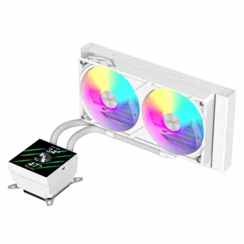 Refrigeración líquida para CPU Gamemax | GLACIER 240 LCD WH | Intel, AMD