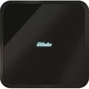 Unidad central smart home Eltako Safe 5 — negra, conectividad LAN y WLAN