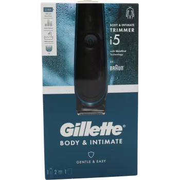 Recortador eléctrico corporal e íntimo Gillette Body & Intimate i5 — maquinilla inalámbrica para hombre para el cuidado corporal