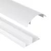 Canaleta de aluminio MACLEAN MC-814 W blanca — organizador de cables, perfil rígido de aluminio para ocultar cables