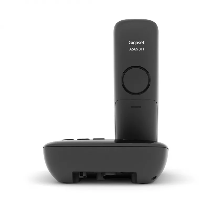 Teléfono analógico/DECT Gigaset AS690A identificador de llamadas negro