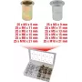 Tuercas roscadas KS Tools 970.0630 acero y aluminio M3x9mm–M10x21mm 300 uds.