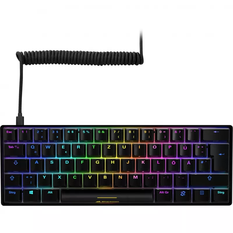 SKILLER SGK50 S4, teclado gaming negro, distribución PT, Kailh Red