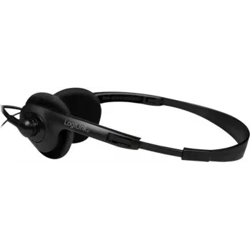 Logilink HS0052 - headset - on-ear - con cable - conector jack de 3,5 mm - negro (HS0052)