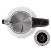 Hervidor Camry CR 1344 — 1,7 l, 2200 W, acero inoxidable, termómetro integrado, base 360°, blanco