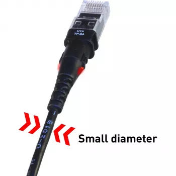 Patchsee TP-6A-U/8 Cable de red patch Ethernet Negro
