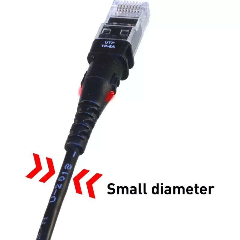 Patchsee TP-6A-U/8 Cable de red patch Ethernet Negro