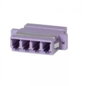 VALUE acoplador de fibra óptica LC cuádruple, OM4 PB (21.99.0661)