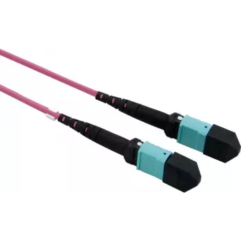 Value 21.99.1102 cable de fibra óptica 5 m MPO OM4 violeta (21.99.1102)