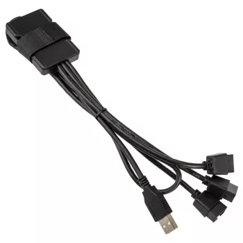 Hub USB Lian Li PW-U2TPAB Type-A macho 1 a 3 IDC 9-Pin