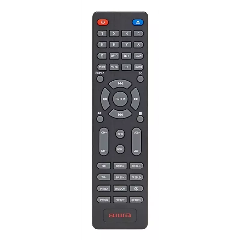 Microcadena de audio doméstico Aiwa MSBTU-700DAB — 25 W RMS, DAB+/FM, Bluetooth 10 m, bandeja CD, indicador LED, negro/azul ártico