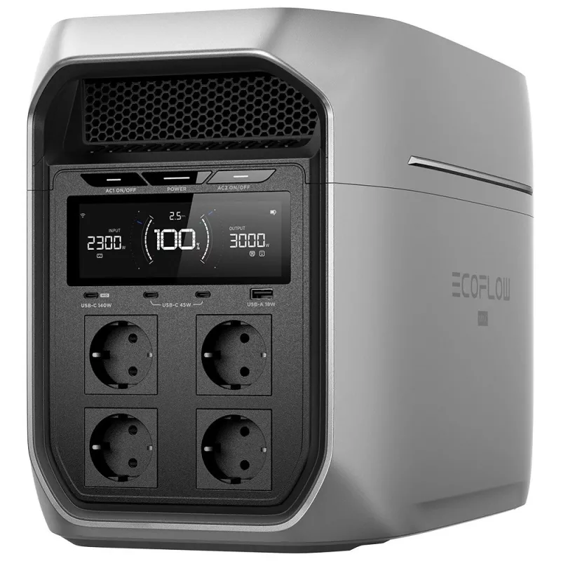 EcoFlow DELTA 3 Max Plus estación de energía portátil, 2048 Wh, 3000 W (5016401016)