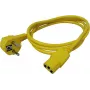 ROLINE - cable de alimentación - CEE 7/7 (M) en ángulo a IEC 60320 C13 recto - AC 250 V - 10 A - 1,8 m - amarillo - Alemania (19.08.1011)