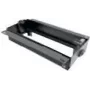 Regleta de enchufes Bachmann TOP FRAME sin marco de 4 tomas para montaje enrasado, negro con pintura en polvo