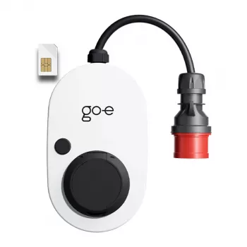 go-e Gemini flex 2.0 Negro Blanco Wallbox 11000W Type 2