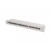DIGITUS DN-91624S panel de parcheo de 24 puertos Cat6 apantallado, 1U 19 pulgadas, gris