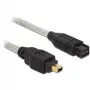 Cable FireWire A/B DeLOCK 82594 3,0 m gris
