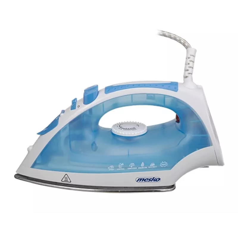 Plancha Mesko MS 5023 con cable 2200 W azul/blanco