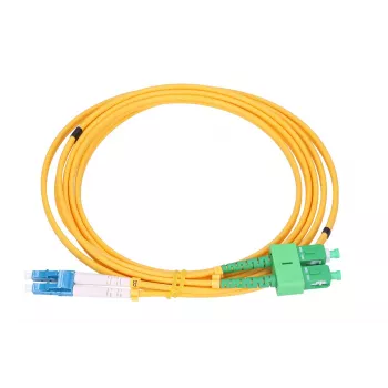 Cable de conexión Extralink SC/APC-LC/UPC monomodo dúplex G652D 3 mm 1 m