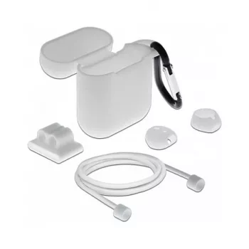 Funda DeLOCK Apple AirPods set de accesorios blanco