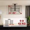 Soporte de techo para TV MACLEAN MC-109 T VESA 800x400 para pantallas de 43–86 pulgadas, carga máx. 45 kg
