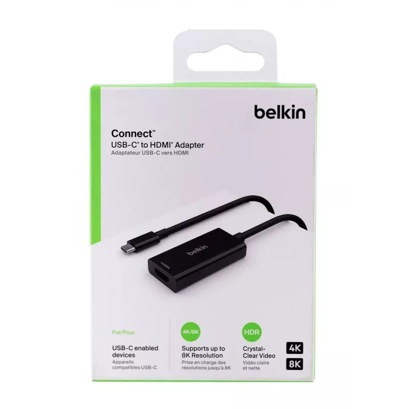 Adaptador de cable de vídeo Belkin AVC013BTBK HDMI Type-A (estándar) USB Type-C negro